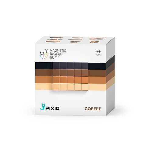 Pixio-Magnetische Blokjes (60st.) Abstract Coffee