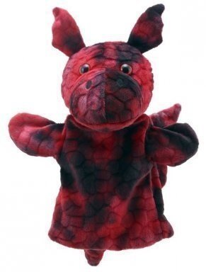 Handpop Puppet Buddies Draak Rood