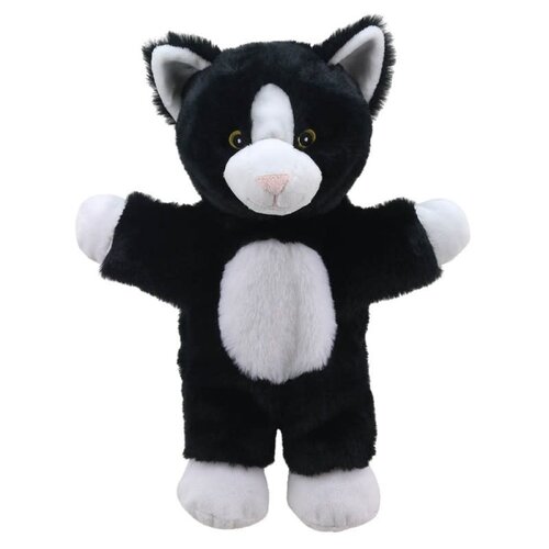 Handpop Eco Walking Puppets Kat zwart-wit