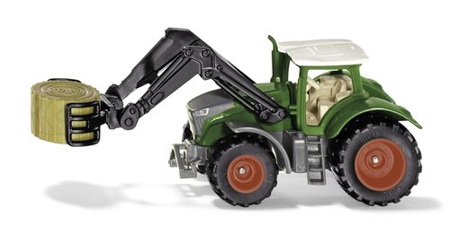 Tractor met Hooibalengrijper