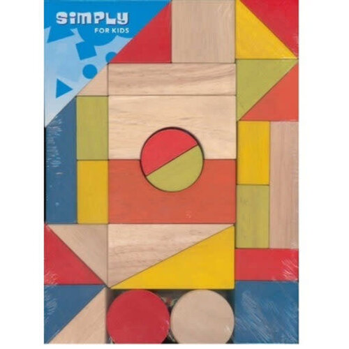 Simply for kids - houten Blokken - 30delig