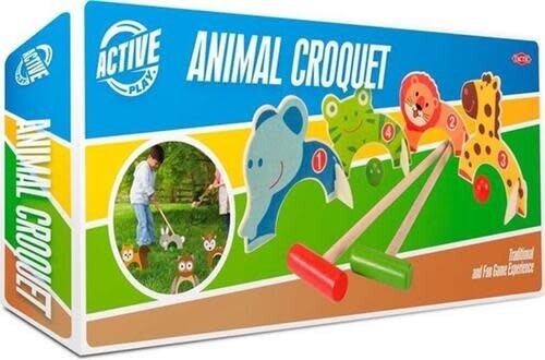 Houten Dieren Croquet Set