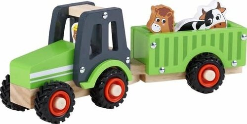 Tractor met aanhanger en Dieren