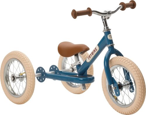 Trybike Loopfiets | Driewieler Vintage Blue (twee-in-één)