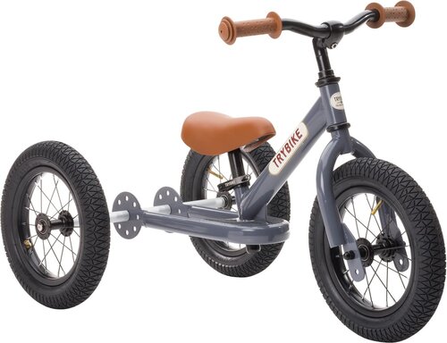 Trybike Loopfiets | Driewieler Vintage Grey (twee-in-één)