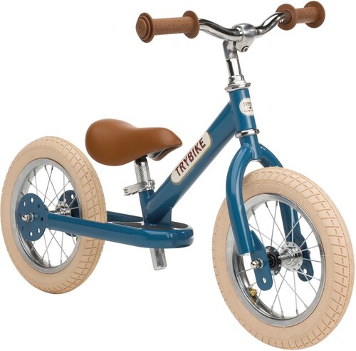 Trybike Loopfiets | Tweewieler Vintage Blue Mat