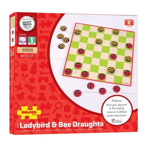 Bigjigs Damspel Ladybird & Bee