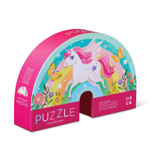 Crocodile Creek-Mini Puzzle/Sweet Unicorn 12 Pcs (2+)