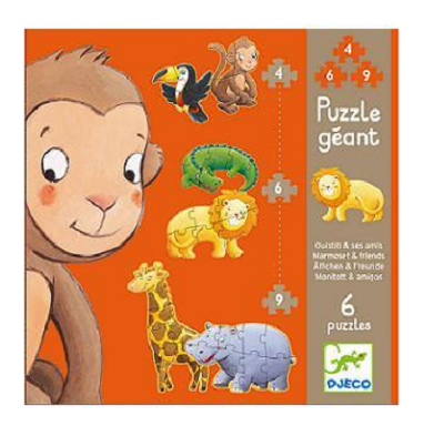 Djeco Puzzel Safaridieren 2+