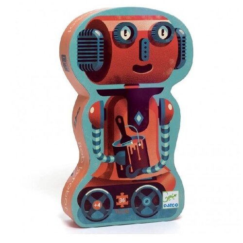 Djeco Silhouette puzzel - Bob de Robot 4+