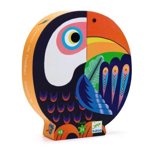 Djeco Silhouet Puzzel Coco de Toekan 3+
