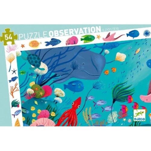 Djeco- Puzzel Observation Aquarium 4+