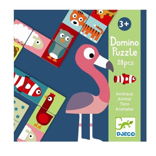 Djeco Domino Puzzel Dieren 3+