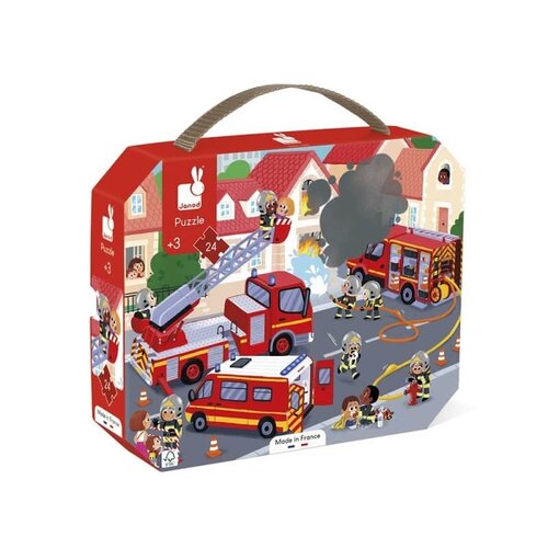 Janod Puzzel De Brandweer 3+