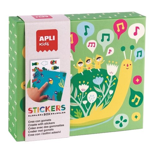 APLI - Liliput stickerdoos (met 8 kaarten en voorbeeld)