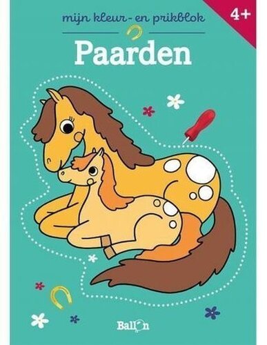 Prikblok paarden (mijn kleur en prikblok)