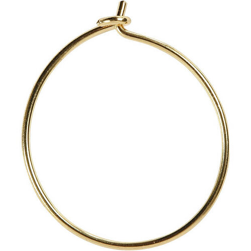Oorringen 20mm Verguld