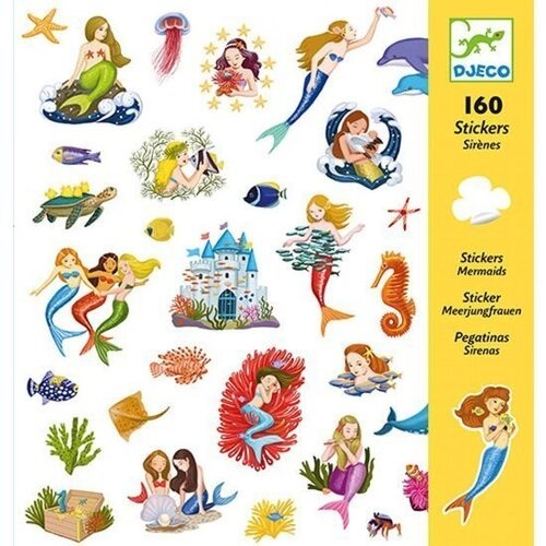 Djeco Stickers zeemeerminnen 160st.