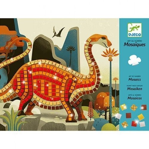 Djeco | Mosaiek op nummer - Dinosaurussen 4+