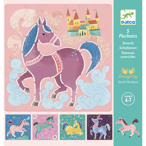 Djeco Tekensjablonen | Paarden 4-7jr