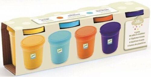 Djeco Klei | Boetseerklei Nature 4 potjes 18m+