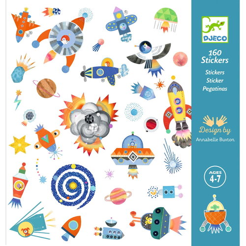 Djeco-Stickers In het heelal