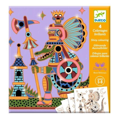 Djeco Kleuren | Glinsterende Heldhaftige Dieren 5-8jr