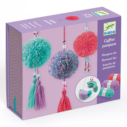 Djeco-Knutselset Pompon hangers-Coffret Pompons