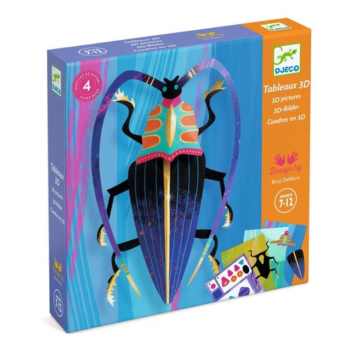 Djeco Creatief | 3D-afbeeldingen Paper Bugs 7+