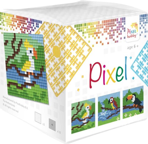 Pixelhobby 3 Pack Tropische Vogels