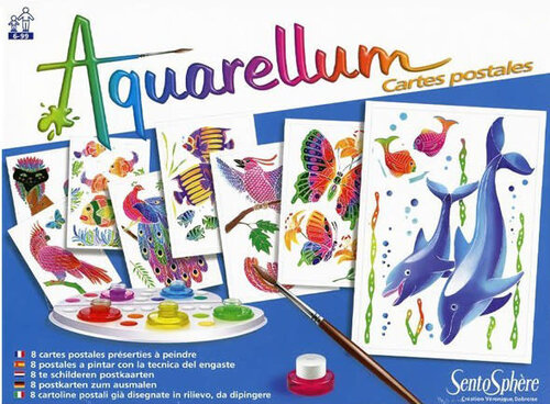 Aquarellum Postkaarten Dieren 6+