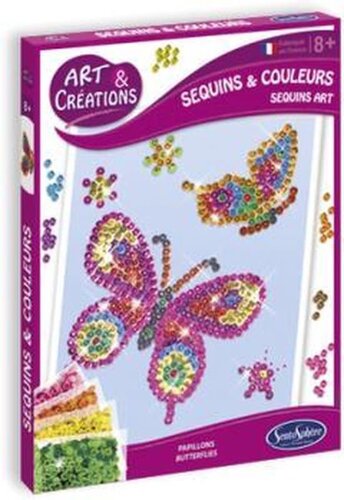 Art & Creations Pailletten Vlinders 8+