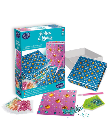 Twee Canvas Juwelendoosjes Versieren 8+