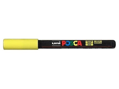 Ball posca marker met gekalibreerde punt, geel (0,7mm)