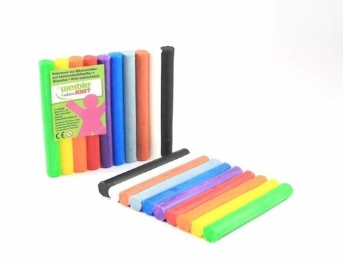 Boetseer & kneedwas 10 rollen ass.kleur