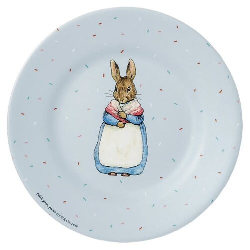 Peter Rabbit bord 20cm grijs
