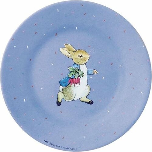 Peter Rabbit bord 20 cm blauw