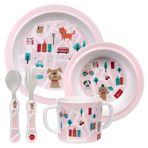 Sigikid Melamine Diner Set Roze