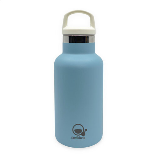 Smikkels | Thermos Drinkfles RVS 350ml | Blauw