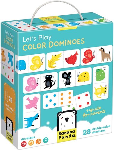 Banana Panda-Laten we kleurendomino spelen 2+