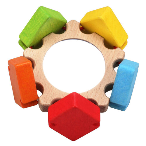 Classic World houten Rammelaar - Spiegelbloem