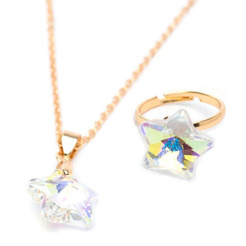 Great Pretenders Boutique Holographic Star Ketting & Ring