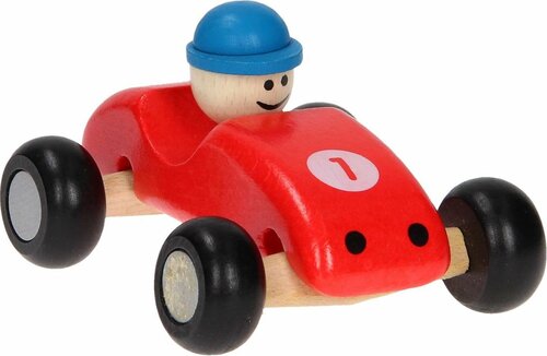 Houten Formule 1 Swing Auto Rood