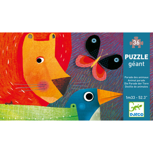 Djeco Vloerpuzzel - Dierenparade 4+