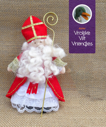 Atelier Vrolijke Viltvriendjes Sinterklaas de luxe 