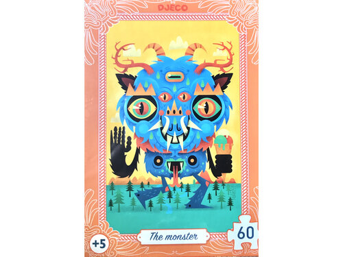 Djeco Minipuzzel | The Monster 60stukjes 5+