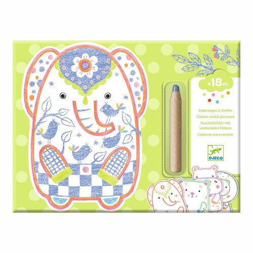 Djeco Kleuren - Wilde Dieren 18mnd+