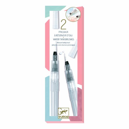 Djeco Kleuren | Twee Borstels met Waterreservoir 6+
