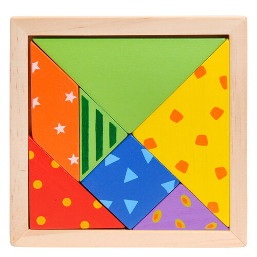 Houten Tangram Mozaïk