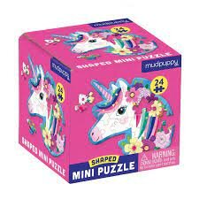 Mudpuppy Shaped Mini Puzzel - Unicorn